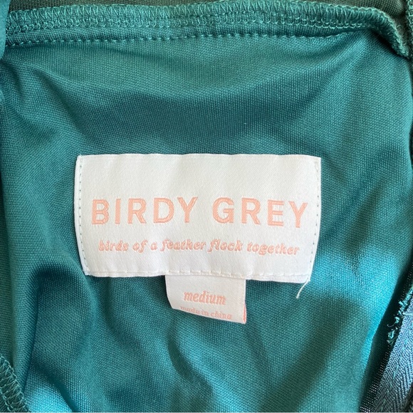 Birdy Grey Jan Emerald Green Floor Length Backless Bridesmaid Dress Sz M - Picture 14 of 14